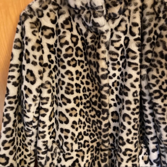 Rachel Zoe Leopard Faux Fur Coat. NWOT - Picture 3 of 8